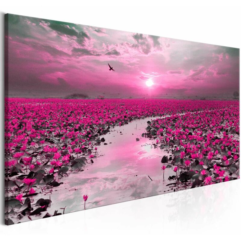 

Cuadro - Lilies and Sunset (1 Part) Narrow Medidas 150X50