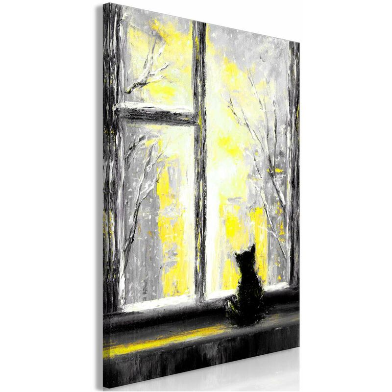 

Cuadro - Longing Kitty (1 Part) Vertical Yellow Medidas 60X90