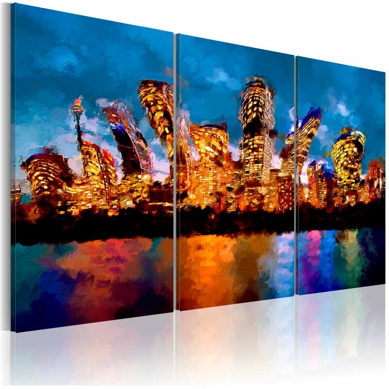 

Cuadro - Mad city - triptych Medidas 120X80