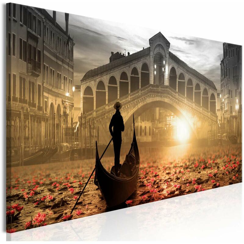 

Cuadro - Magic Venice (1 Part) Narrow Orange Medidas 150X50