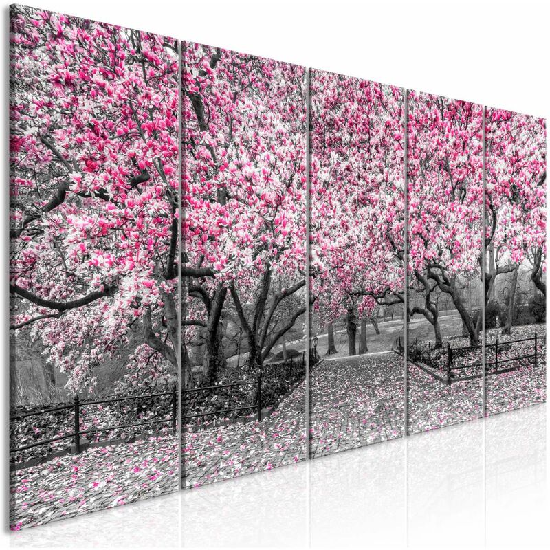 

Cuadro - Magnolia Park (5 Parts) Narrow Pink Medidas 225X90