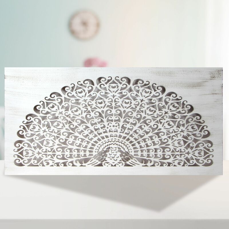 

Cuadro Mandala De Pared Calada, Fabricado Artesanalmente En España -Mod. 155 - (80X150 Cm- Blanco Envejecido) -Para Salón, Dormitorio, Pasillo, Baño …