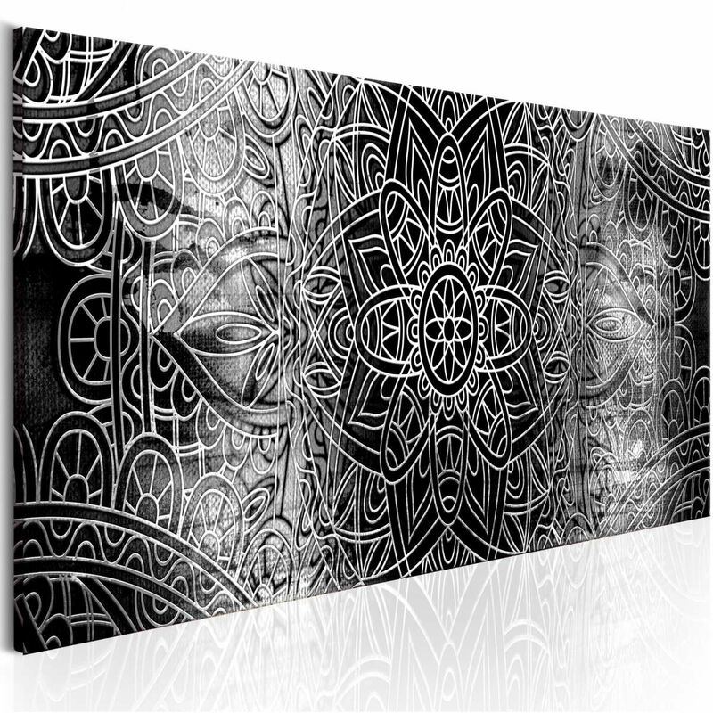 

Cuadro - Mandala: Grey Depths Medidas 150X50