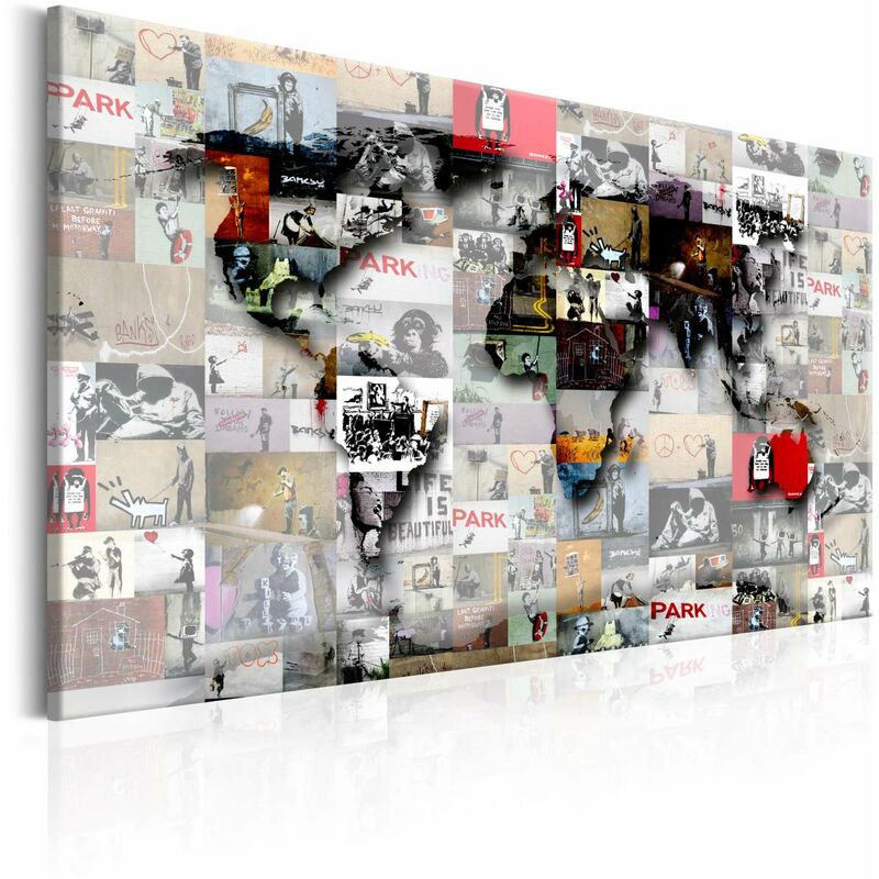 

Cuadro - Map: Banksy inspiration Medidas 60X40