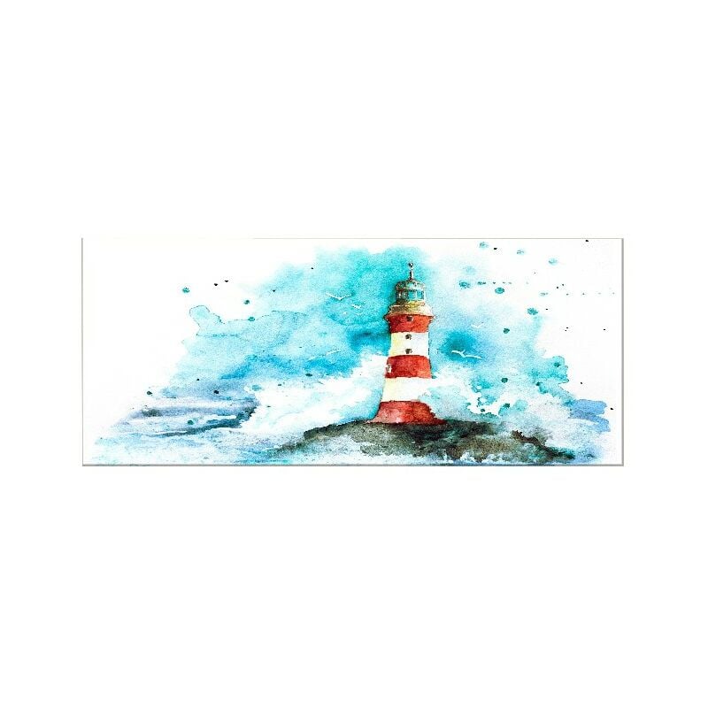 

Homemania - Cuadro Mar - Naturaleza y paisajes - para la sala de estar, la habitacion - Multicolor en Poliester, madera, 70 x 3 x 100 cm