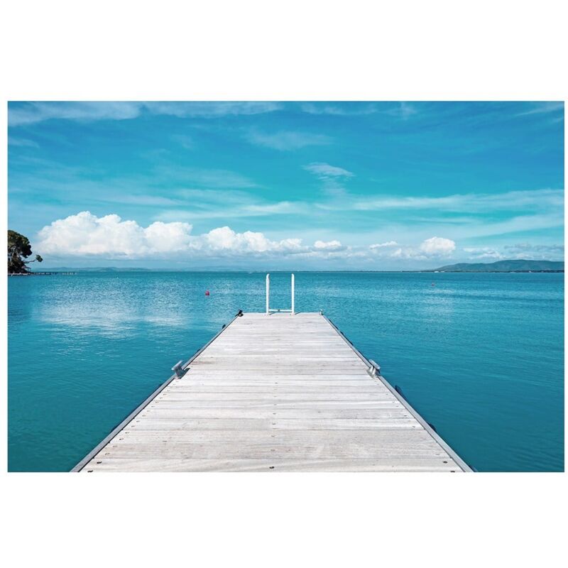 

Cuadro marinas fotoimpreso de lienzo azul de 120x80 cm