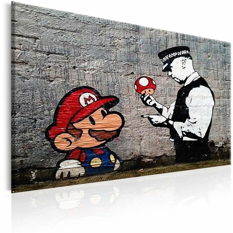 

Cuadro - Mario and Cop by Banksy Medidas 90X60