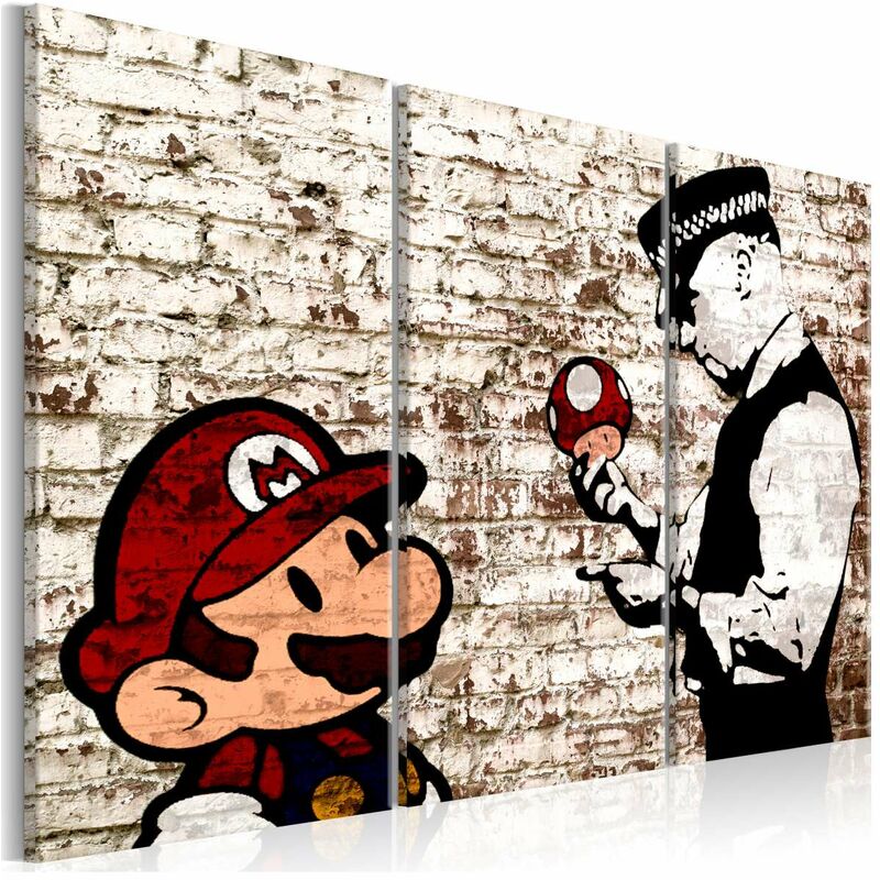 

Cuadro - Mario Bros: Torn Wall Medidas 120X80