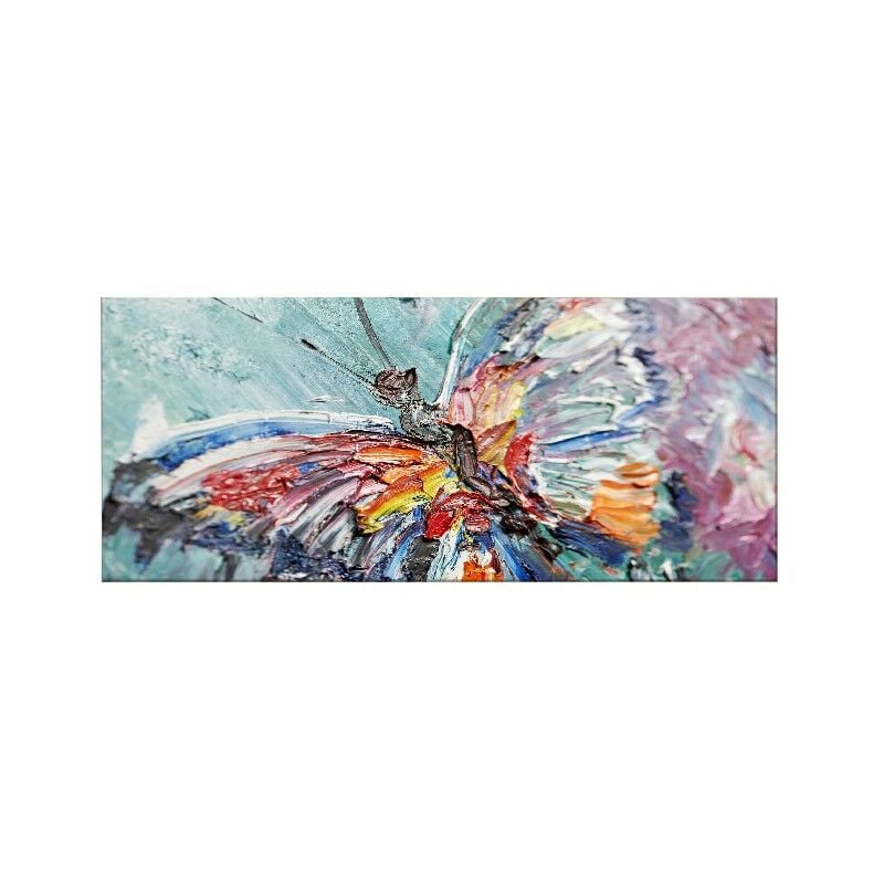 

Cuadro Mariposa - Animales - para la sala de estar, la habitacion - Multicolor en Poliester, madera, 70 x 3 x 100 cm