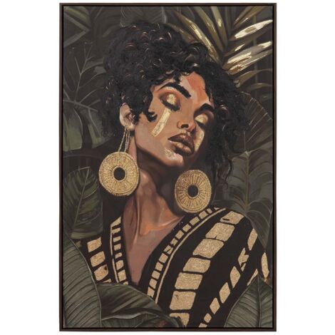Cuadro Mujer 30% Pintado A Mano 83X4X123 Cm