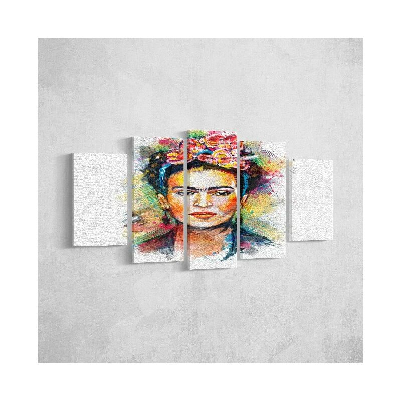 

Homemania - Cuadro Mujer - 5 piezas - Retrato - para la sala de estar, habitacion - Multicolor en Poliester, madera, 100 x 3 x 60 cm