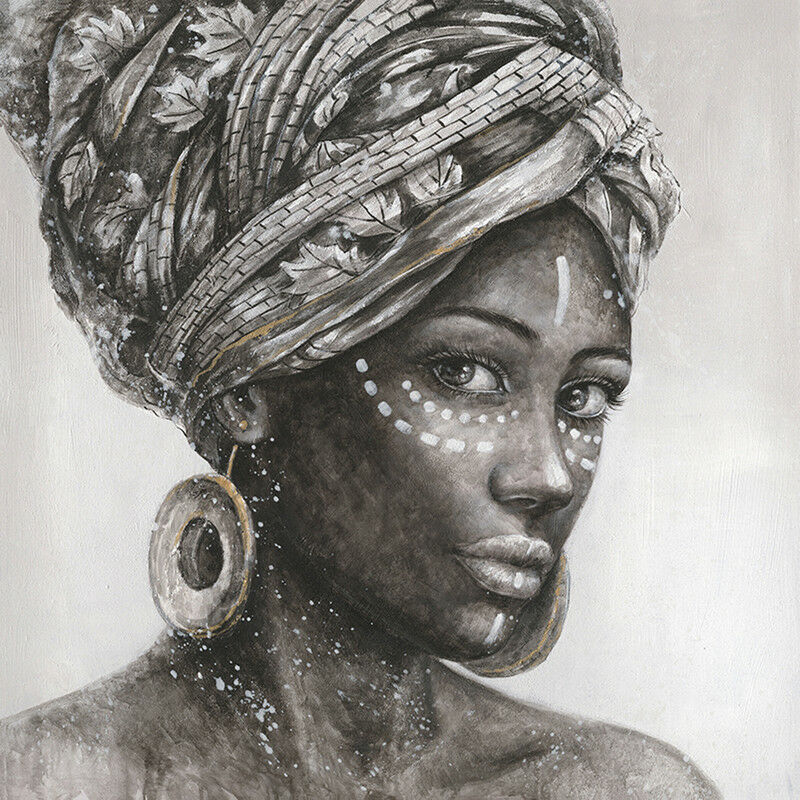 

Herdasa - Cuadro Mujer Africana Perfil 100x100x3 cm