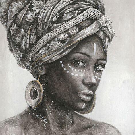 Cuadro Mujer Africana Perfil
100x100x3 cm