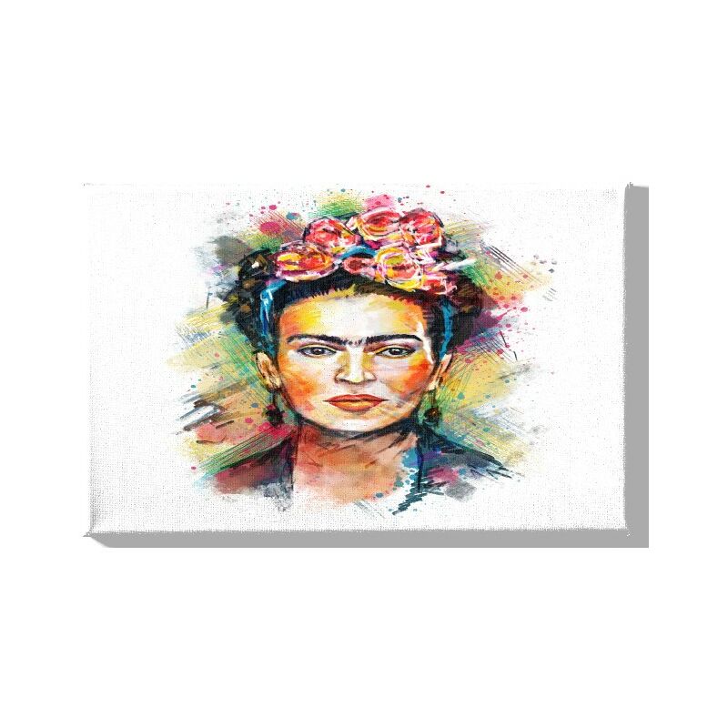 

Homemania - Cuadro Mujer - Retrato - para la sala de estar, habitacion - Multicolor en Poliester, madera, 45 x 3 x 70 cm