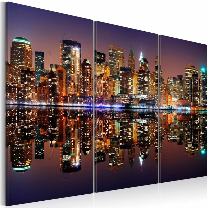 

Cuadro - Nueva york reflejada en agua Medidas 90X60