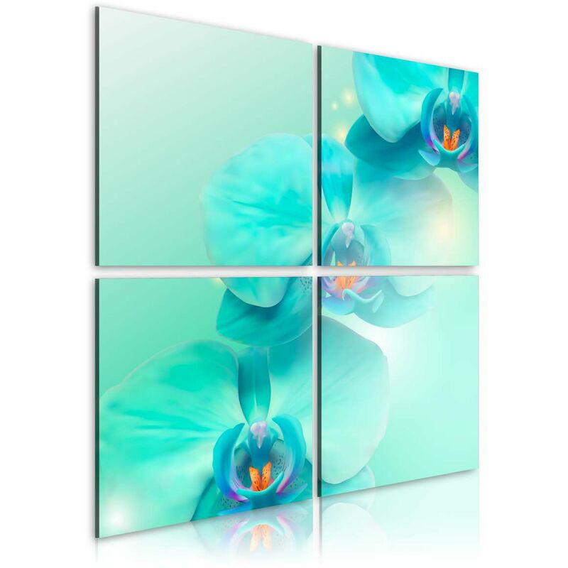 

Cuadro - Orquídeas azul celeste Medidas 80X80