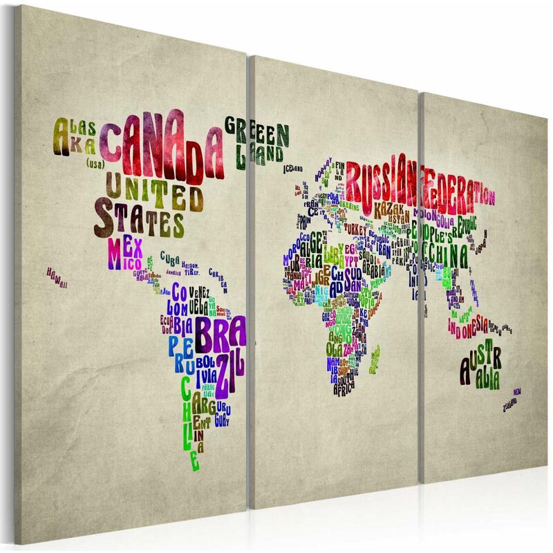 

Cuadro - Países coloridos - tríptico Medidas 90X60