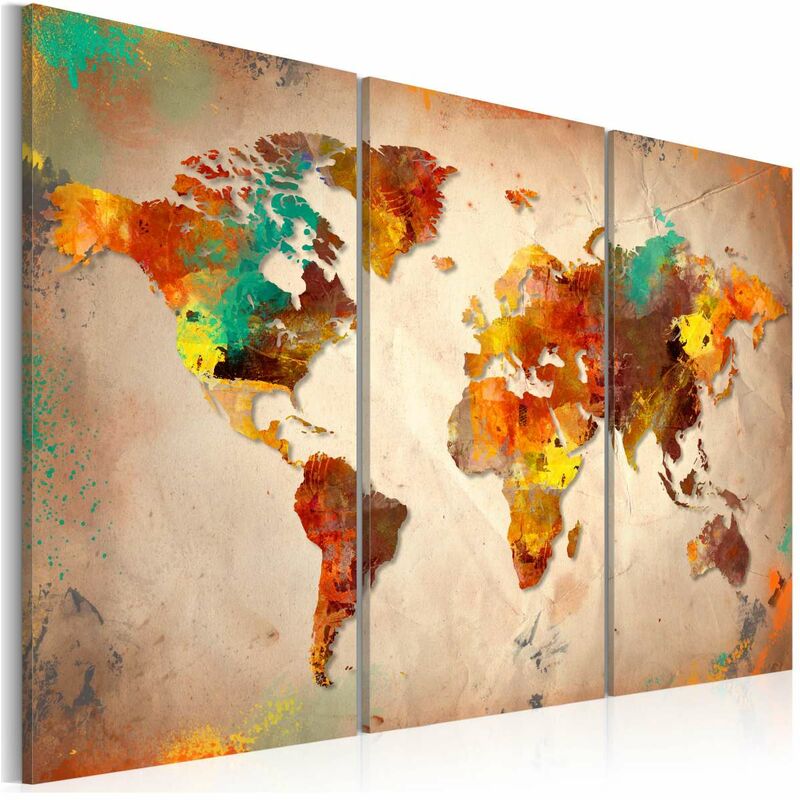

Cuadro - Painted World - triptych Medidas 120X80