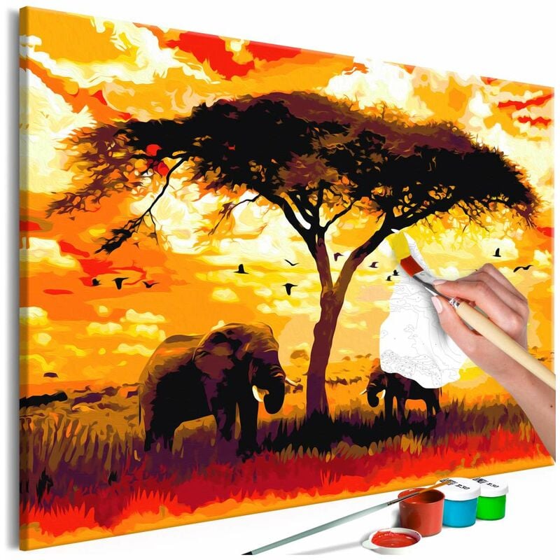 

Cuadro para colorear - Africa at Sunset Medidas 120X80