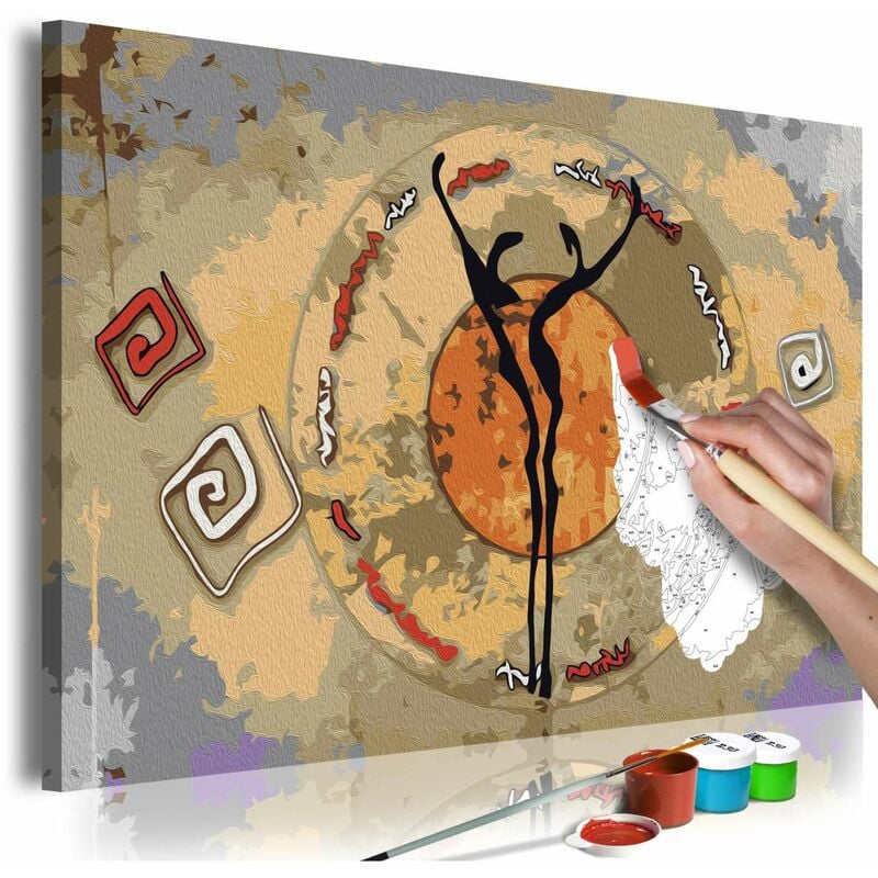 

Cuadro para colorear - African Dance Medidas 60X40