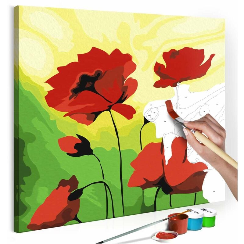 

Cuadro para colorear - Amapolas Medidas 45X45