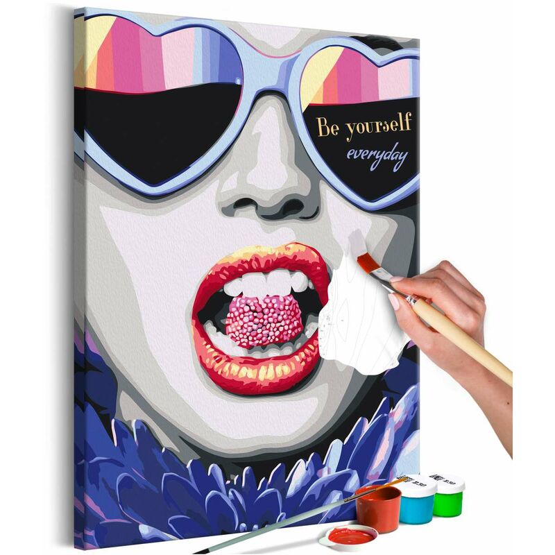 

Cuadro para colorear - Be Yourself Everyday Medidas 40X60