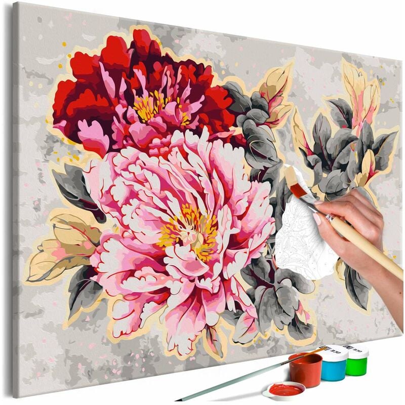 

Cuadro para colorear - Beautiful Peonies Medidas 120X80