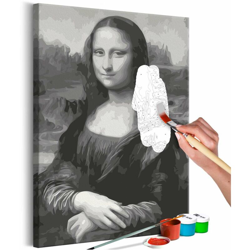 

Cuadro para colorear - Black and White Mona Lisa Medidas 40X60