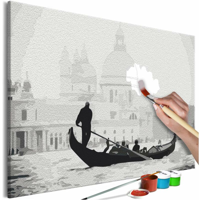 

Cuadro para colorear - Black and White Venice Medidas 60X40