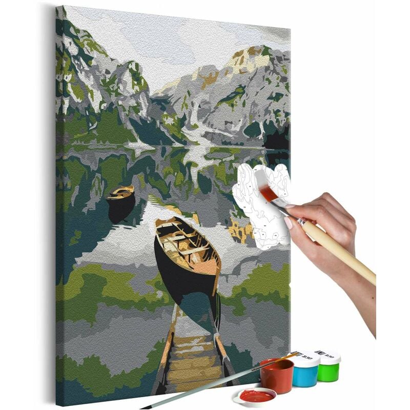 

Cuadro para colorear - Boat in the Mountains Medidas 40X60