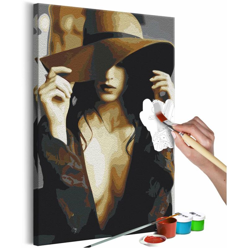 

Cuadro para colorear - Brown Hat Medidas 40X60