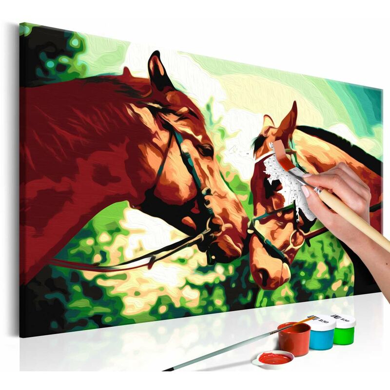 

Cuadro para colorear - Caballos Medidas 60X40