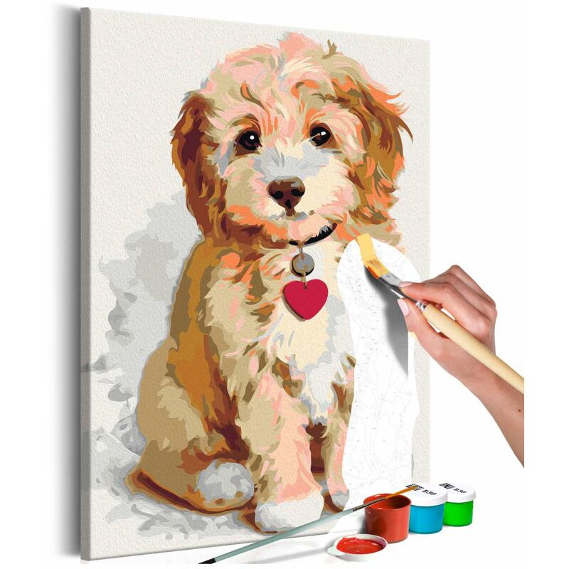 

Cuadro para colorear - Cachorro Medidas 40X60