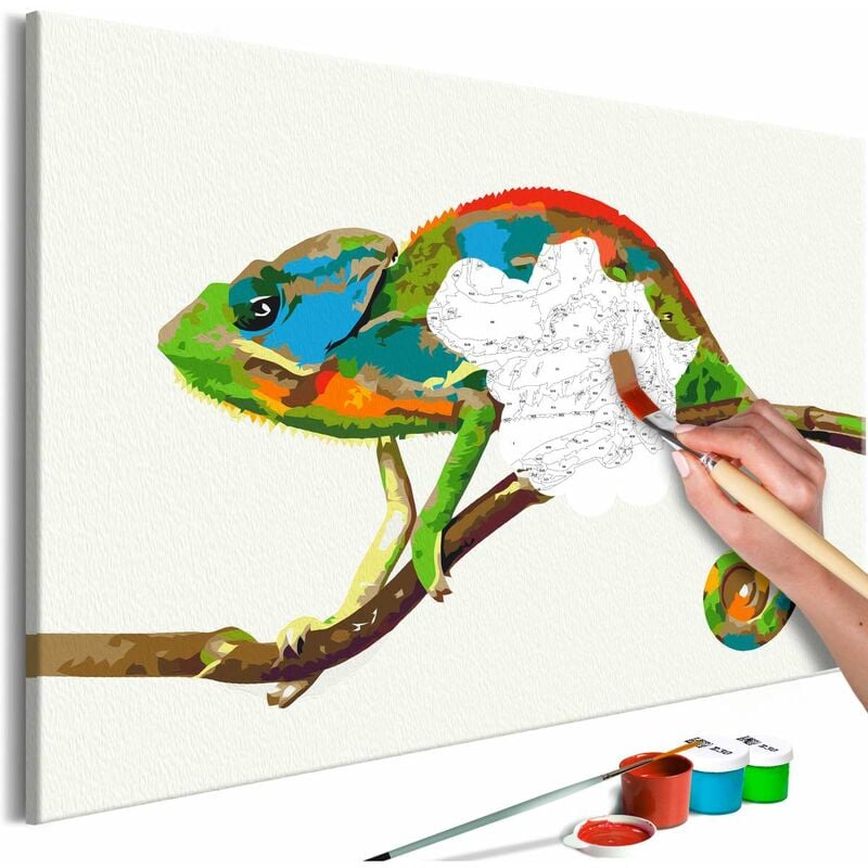 

Cuadro para colorear - Chameleon Medidas 60X40