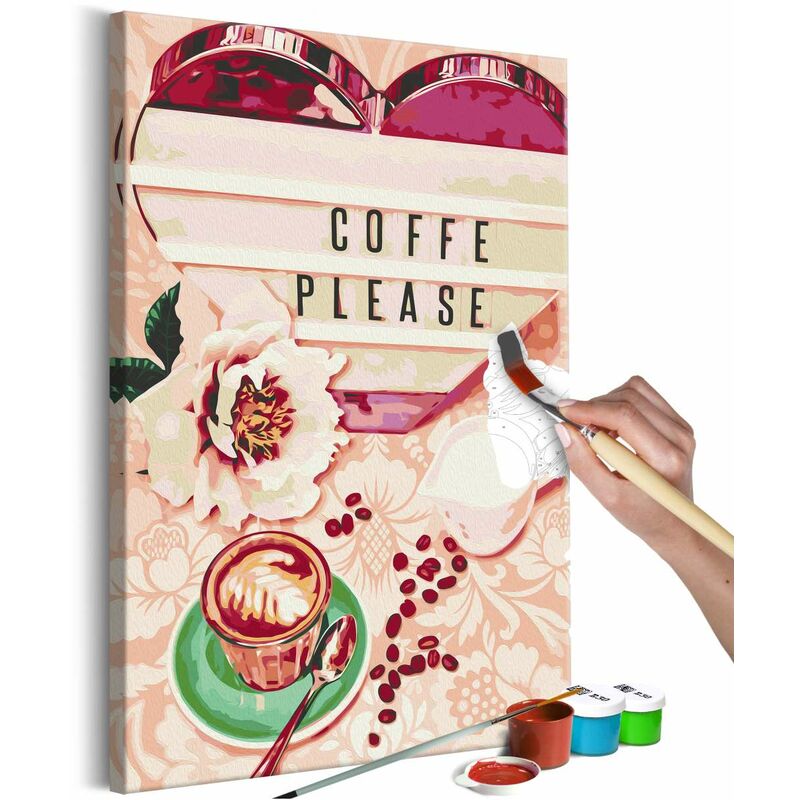 

Cuadro para colorear - Coffee Please Medidas 40X60