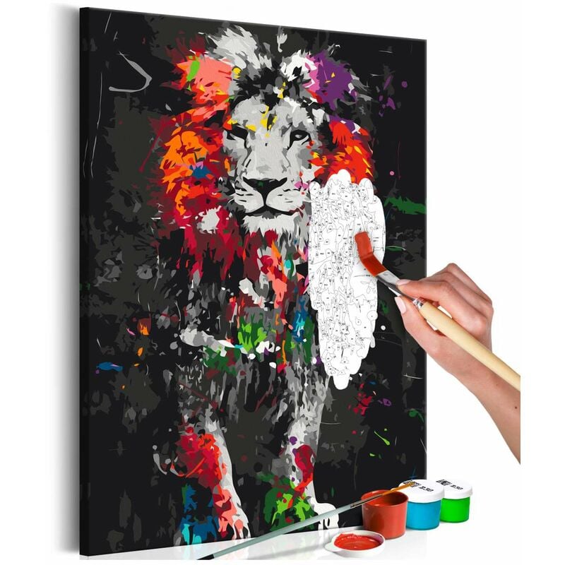 

Cuadro para colorear - Colourful Animals: Lion Medidas 40X60