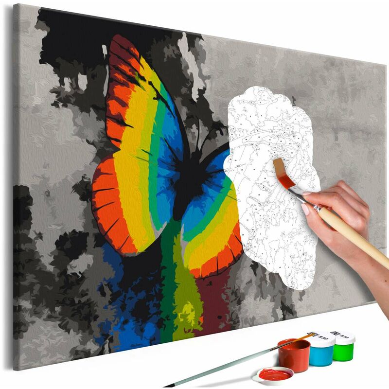 

Cuadro para colorear - Colourful Butterfly Medidas 60X40