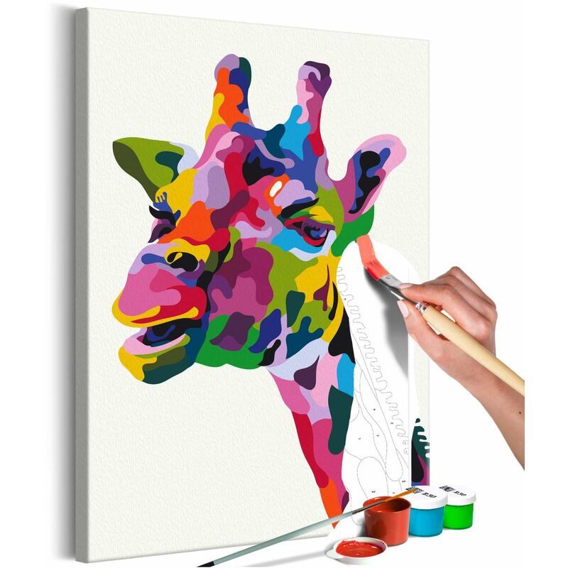 

Cuadro para colorear - Colourful Giraffe Medidas 40X60