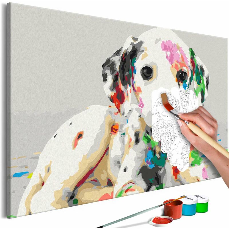 

Cuadro para colorear - Colourful Puppy Medidas 60X40