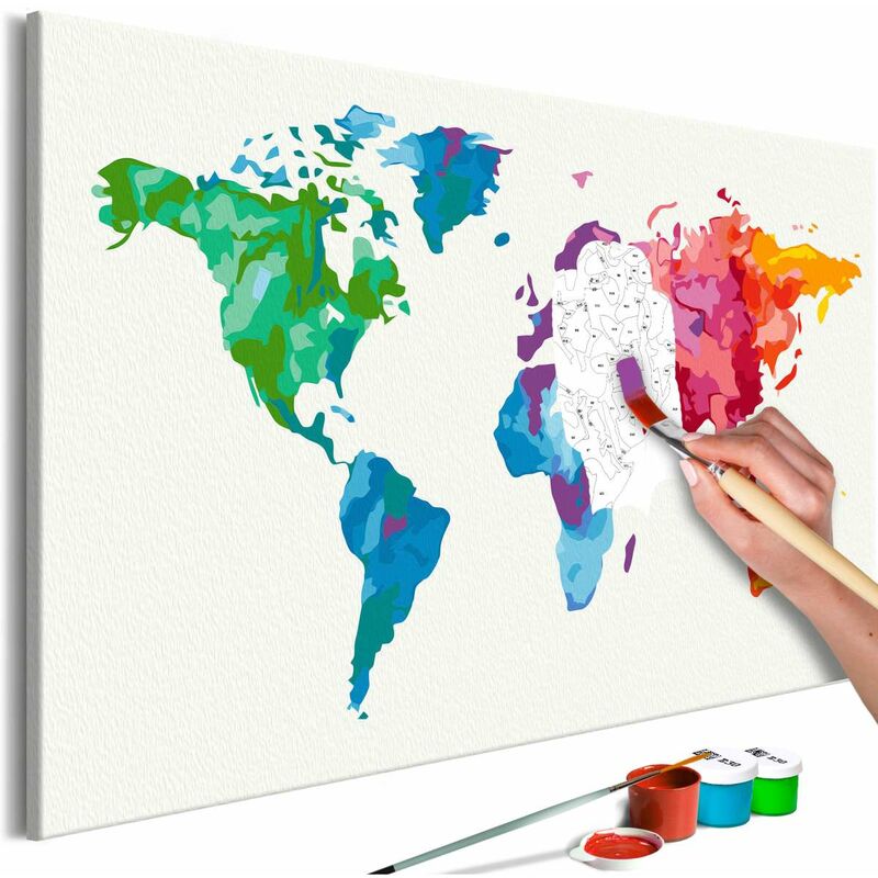 

Cuadro para colorear - Colours of the World Medidas 60X40