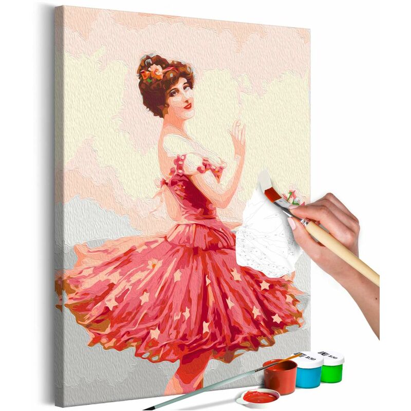 

Cuadro para colorear - Coquette in Dress Medidas 40X60
