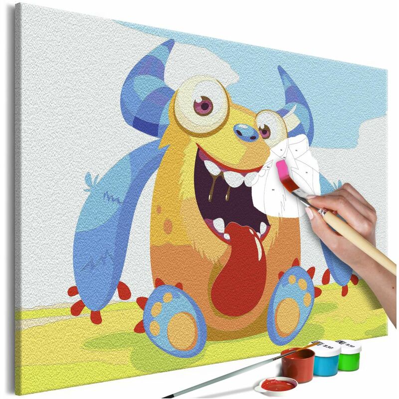 

Cuadro para colorear - Cute Monster Medidas 60X40