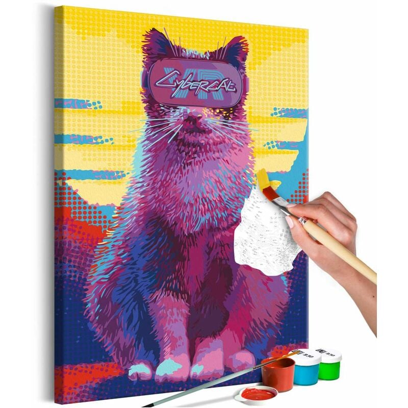 

Cuadro para colorear - Cybercat Medidas 40X60