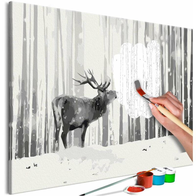 

Cuadro para colorear - Deer in the Snow Medidas 60X40