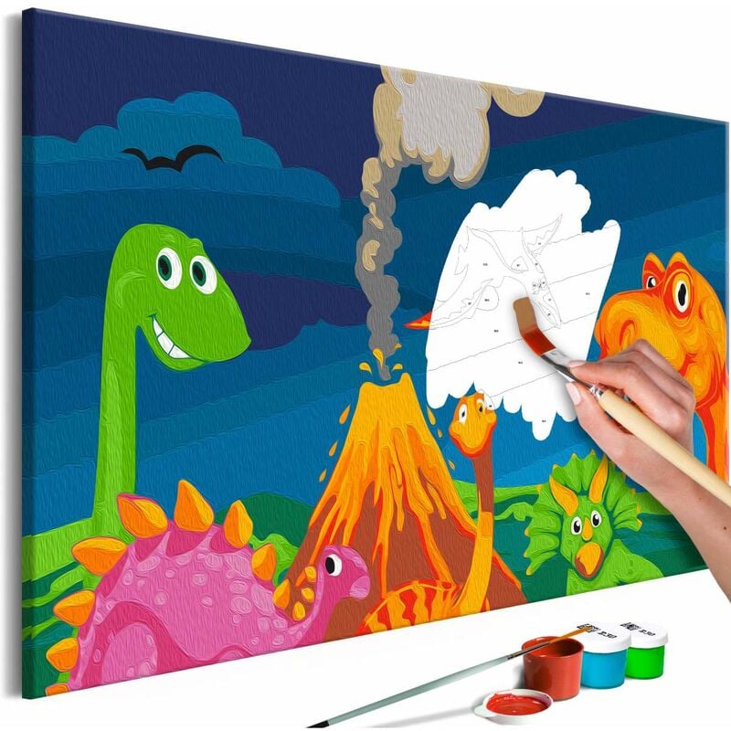 

Cuadro para colorear - Dinosaur World Medidas 60X40