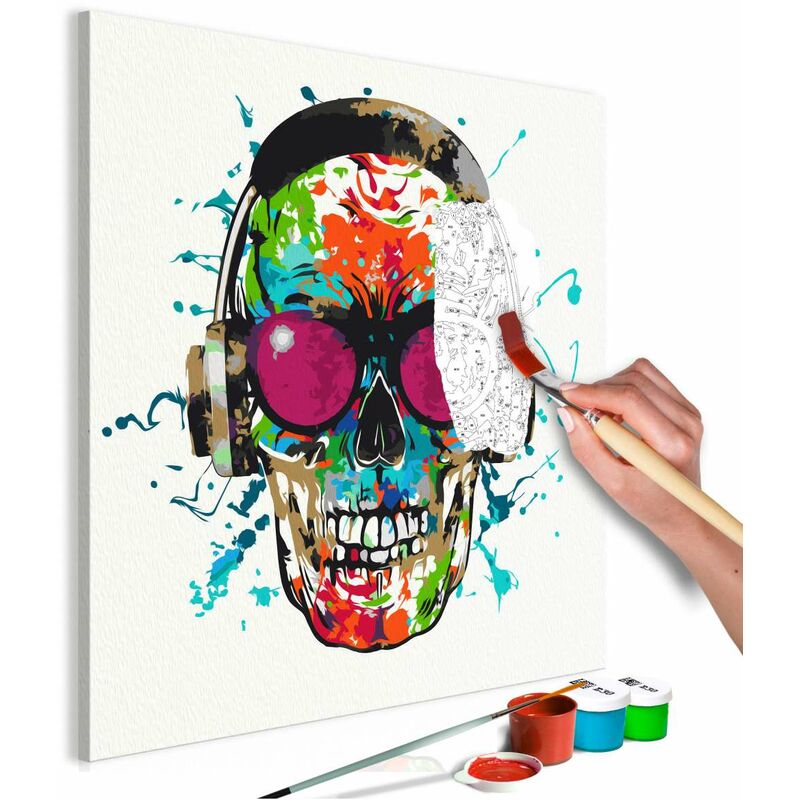 

Cuadro para colorear - Disc Jockey Medidas 40X40
