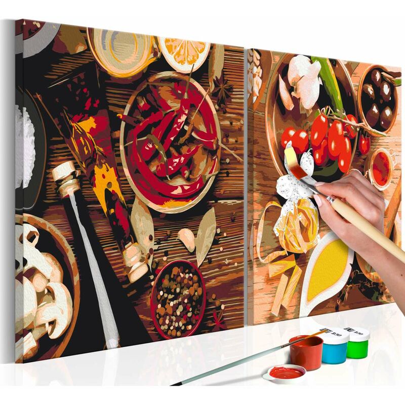 

Cuadro para colorear - Especias variopintas Medidas 80X40