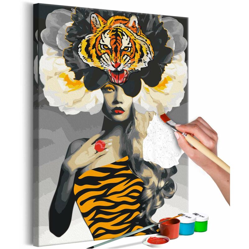 

Cuadro para colorear - Eye of the Tiger Medidas 40X60