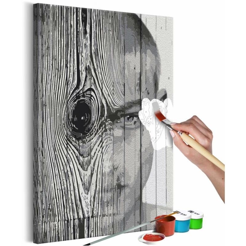 

Cuadro para colorear - Face in Wood Medidas 40X60