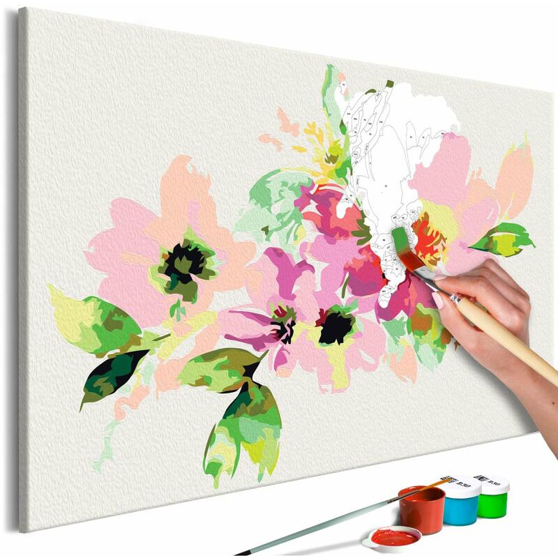 

Cuadro para colorear - Flores de colores Medidas 60X40